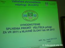 Vyhodnotenie splnenia priort za rok 2011